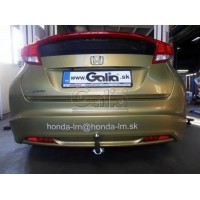 Фаркоп Galia оцинкованный для Honda Civic IX хэтчбек 5-дв. 2012-2013. Быстросъемный крюк. Артикул H090C