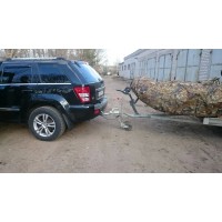 Фаркоп Galia оцинкованный для Jeep Grand Cherokee WK 2005-2010. Быстросъемный крюк. Артикул J006C