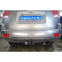 Фаркоп Bizon для Kia Mohave 2009-2018. Быстросъемный крюк. Артикул FA 0985-E