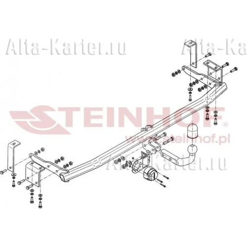 Фаркоп Steinhof для Mercedes-Benz Citan W415 2013-2020. Артикул M-103