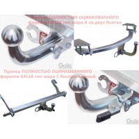 Фаркоп Galia оцинкованный для Toyota Land Cruiser 200 2007-2020. Артикул T071A