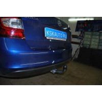 Фаркоп Galia оцинкованный для Skoda Rapid лифтбек 2013-2020. Артикул S104A