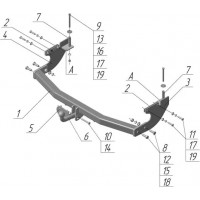 Фаркоп AvtoS для Great Wall Safe 2005-2009. Артикул GW 03