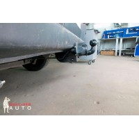 Фаркоп Лидер-Плюс для Peugeot Boxer L2 2006-2020. Фланцевое крепление. Артикул P107-FC