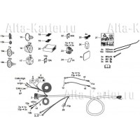Штатная электрика фаркопа Westfalia (полный комплект) 13-полюсная Mazda CX-5 I 2012-2017. Артикул 343056300113