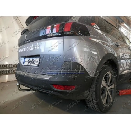 Фаркоп Galia оцинкованный для Peugeot 5008 2017-2020. Быстросъемный крюк. Артикул P047C