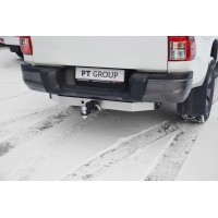Фаркоп PT Group для Toyota Hilux VIII 2015-2020 с хромированной накладкой. Артикул 09121501