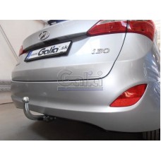 Фаркоп Galia оцинкованный для Hyundai i30 II универсал 2011-2017. Быстросъемный крюк. Артикул H088C
