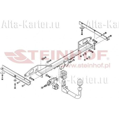 Фаркоп Steinhof для Chevrolet Cruze универсал 2012-2015. Быстросъемный крюк. Артикул C-265