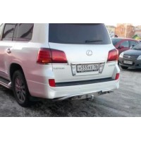 Фаркоп Bosal для Toyota Land Cruiser 200 2007-2020. (с декор. пластиной). Артикул 3072-AL