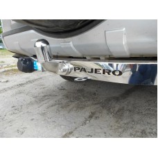 Фаркоп Baltex для Mitsubishi Pajero IV (дизель) 2008-2020. (с декор. накладкой) Фланцевое крепление. Артикул MP-08daNM