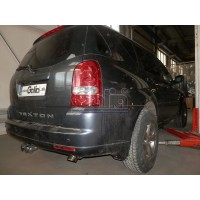 Фаркоп Galia оцинкованный для SsangYong Rexton II 2006-2012. Быстросъемный крюк. Артикул S109C