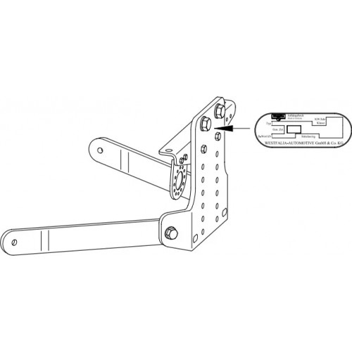 Фаркоп Westfalia для Land Rover Defender 90 1998-2020. Фланцевое крепление. Артикул 323048600001