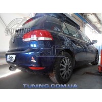 Фаркоп Galia оцинкованный для Volkswagen Golf V, VI Plus 2005-2015. Быстросъемный крюк. Артикул A038C