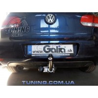 Фаркоп Galia оцинкованный для Volkswagen Golf V, VI Plus 2005-2015. Быстросъемный крюк. Артикул A038C