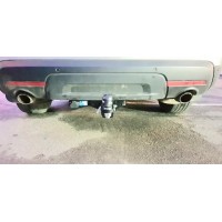 Фаркоп Baltex (хром. заглушка с лого) для Ford Explorer V (вкл. Sport) 2011-2020. Быстросъемный крюк. Артикул 08.2247.32Z