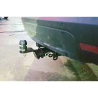 Фаркоп Baltex (хром. заглушка с лого) для Ford Explorer V (вкл. Sport) 2011-2020. Быстросъемный крюк. Артикул 08.2247.32Z
