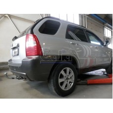 Фаркоп Galia оцинкованный для Hyundai Tucson I 2004-2010. Быстросъемный крюк. Артикул H070C