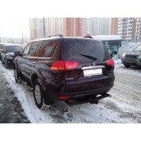 Фаркоп Лидер-Плюс для Mitsubishi Pajero Sport II 2008-2016. Фланцевое крепление. Артикул M110-FC