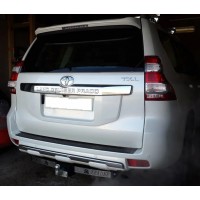 Фаркоп Лидер-Плюс для Lexus GX 460 2009-2013 (с накладкой из нерж. стали). Фланцевое крепление. Артикул T113-F(N)