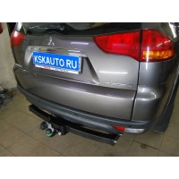 Фаркоп Лидер-Плюс для Mitsubishi Pajero Sport II 2008-2016. Фланцевое крепление. Артикул M115-FC
