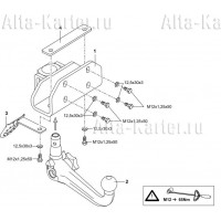 Фаркоп Westfalia дляToyota Land Cruiser Prado 150 2009-2020. Быстросъемный крюк. Артикул 335295600001