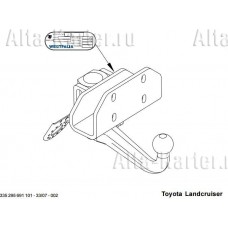 Фаркоп Westfalia дляToyota Land Cruiser Prado 150 2009-2020. Быстросъемный крюк. Артикул 335295600001